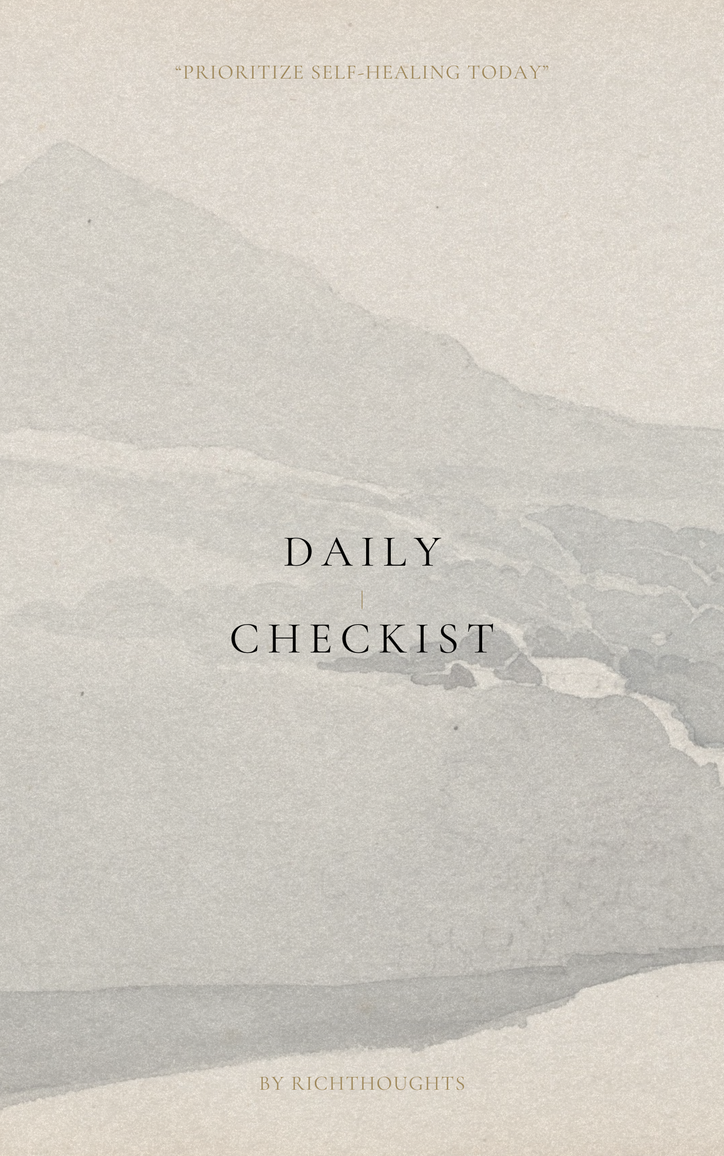 6 Steps to Make Your First Million Dollars daily checklist